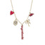 Gameday Charm Necklace – Red & Gold