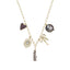 Gameday Charm Necklace – Garnet & Gold