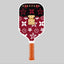 Luxury Maroon & Black Design Pickleball Paddle – Designer Carbon Fiber Performance Paddle | Lightweight Spin & Control USA Approved