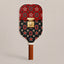 Black and Red Gameday Pickleball Paddle