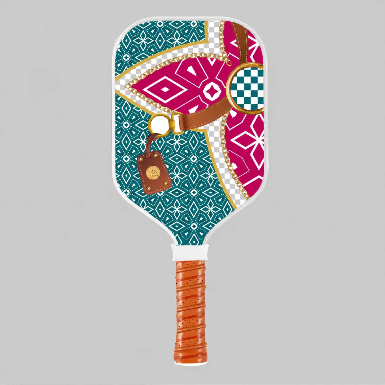Luxury Emerald Magnolia Sorority Pickleball Paddle – Designer Carbon Fiber Performance Paddle | Lightweight Spin & Control USA Approved (Copy) Main image