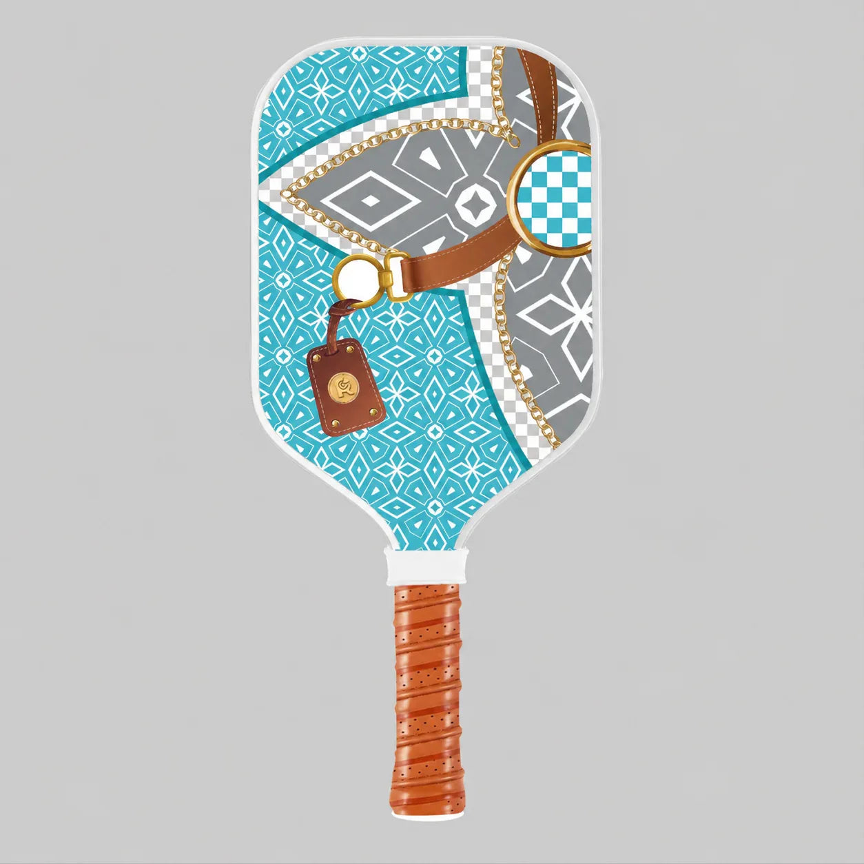 Luxury Crown & Rose Sorority Pickleball Paddle – Designer Carbon Fiber Performance Paddle | Lightweight Spin & Control USA Approved
