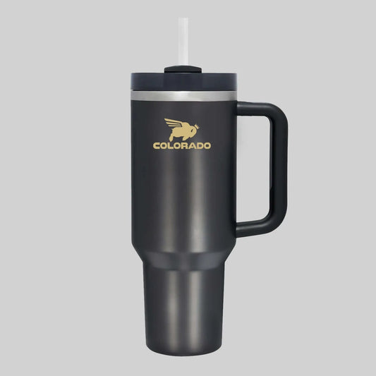 Colorado Buffaloes 40oz. Travel Tumbler with Handle