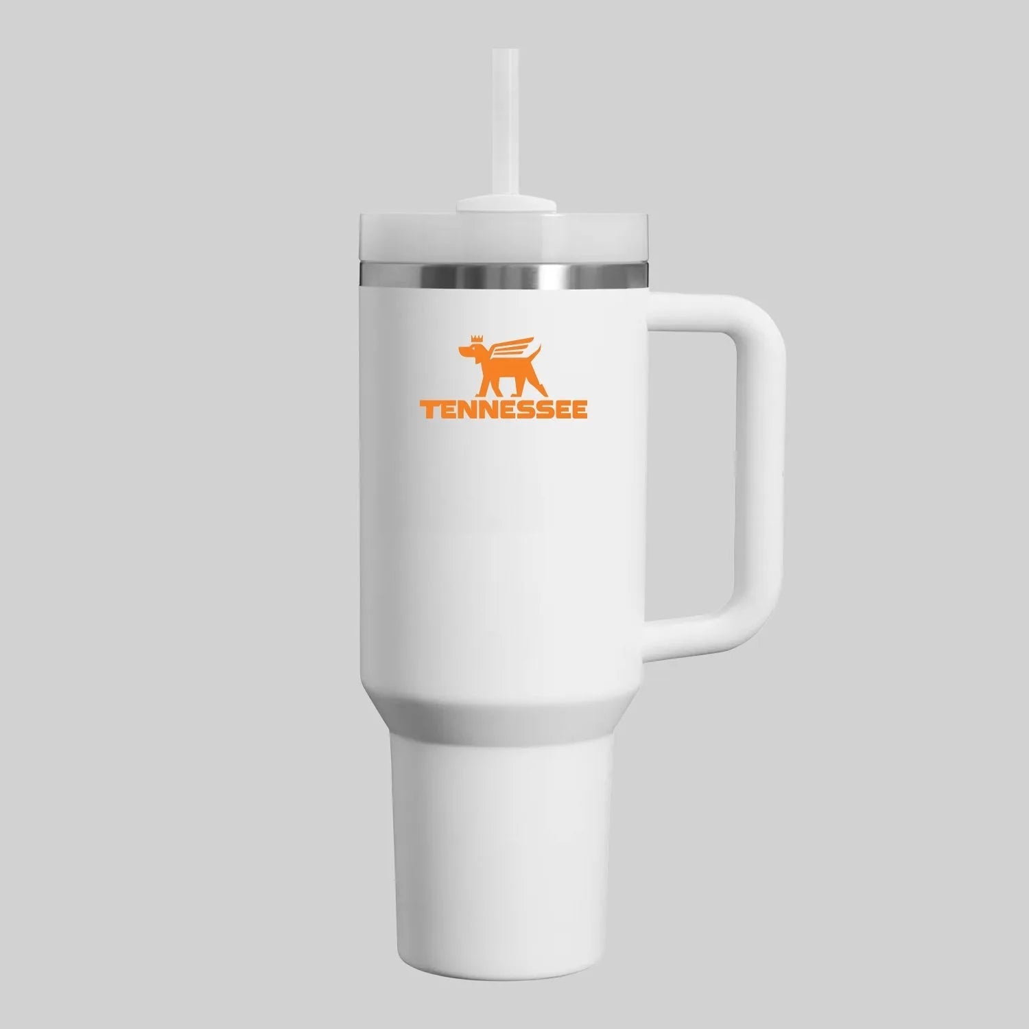 40oz Orange & White Insulated Tumbler Main image