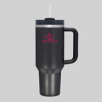 40oz Insulated Tumbler with Handle & Straw - Garnet & Gold