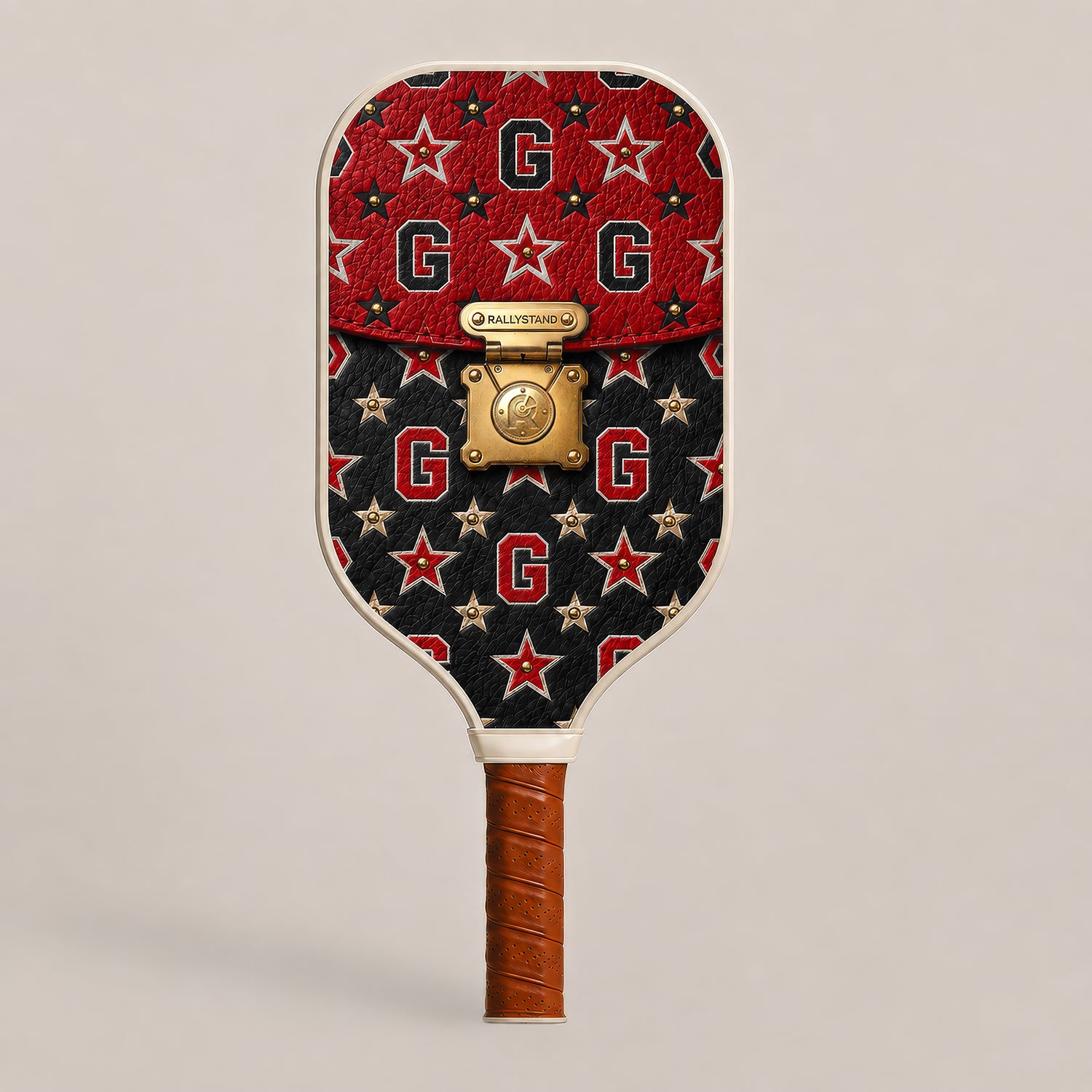 Red and Black Gameday Pickleball Paddle