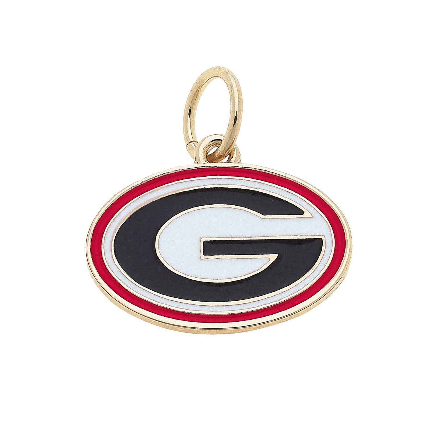 Gameday necklace charm featuring Georgia Bulldogs logo, perfect for sports fans and game day style.
