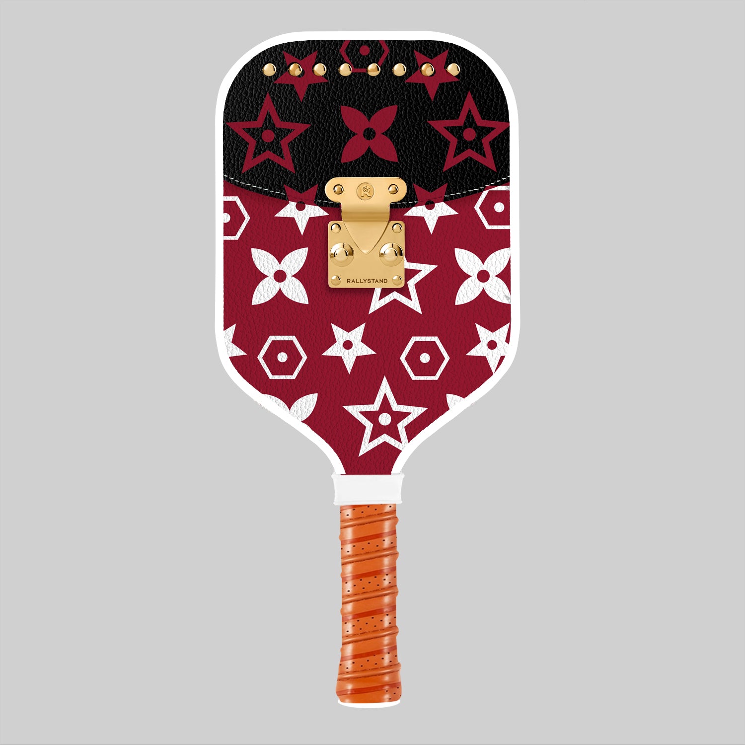 Luxury Maroon & Black Design Pickleball Paddle – Designer Carbon Fiber Performance Paddle | Lightweight Spin & Control USA Approved Main image