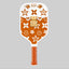 Luxury Burnt Orange & White Design Pickleball Paddle – Designer Carbon Fiber Performance Paddle | Lightweight Spin & Control USA Approved