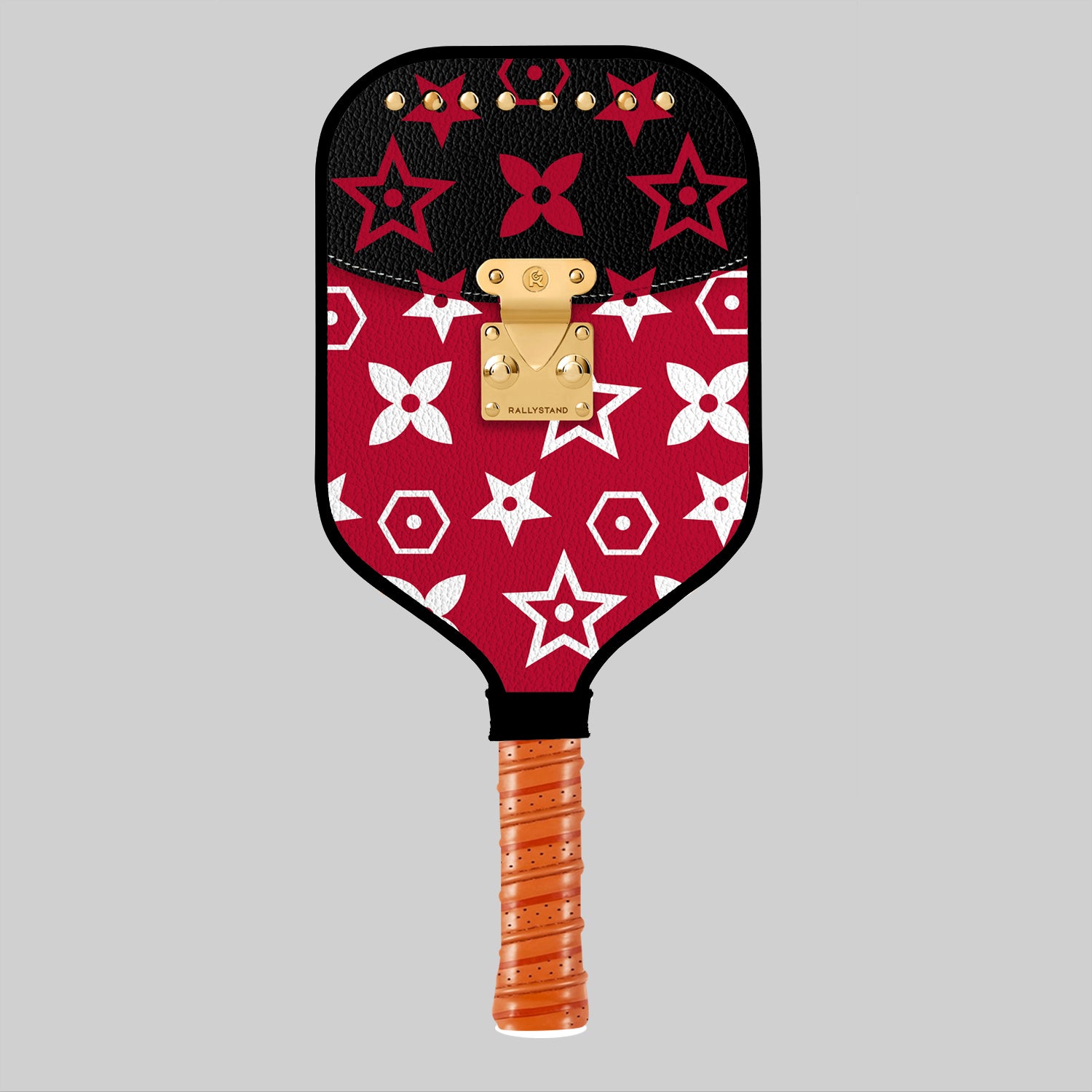 Luxury Red & Black Design Pickleball Paddle – Designer Carbon Fiber Performance Paddle | Lightweight Spin & Control USA Approved Main image