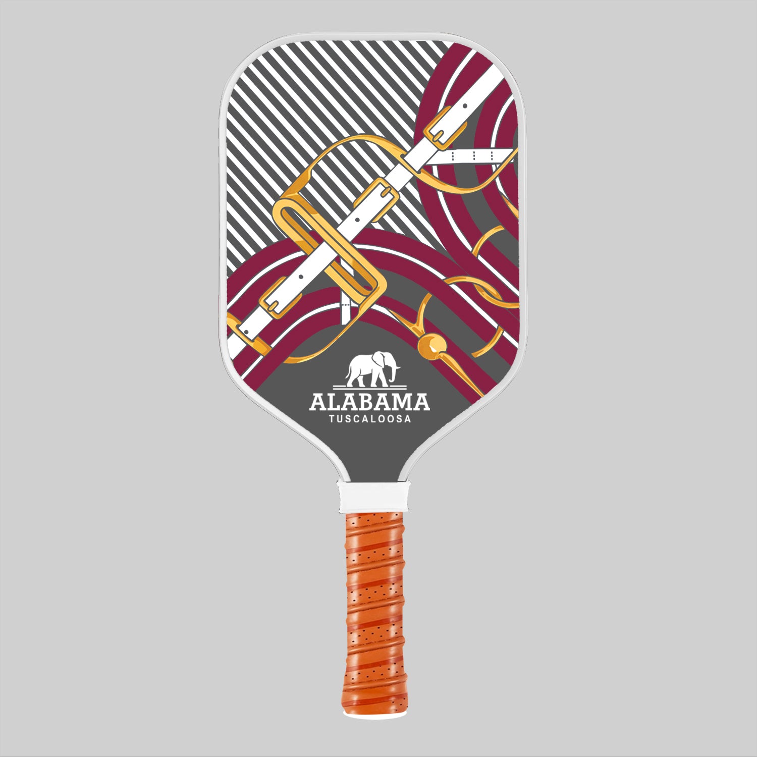 Gameday Crimson & White Pickleball Paddle | Alabama-Inspired Carbon Fiber Lightweight Paddle (Copy)