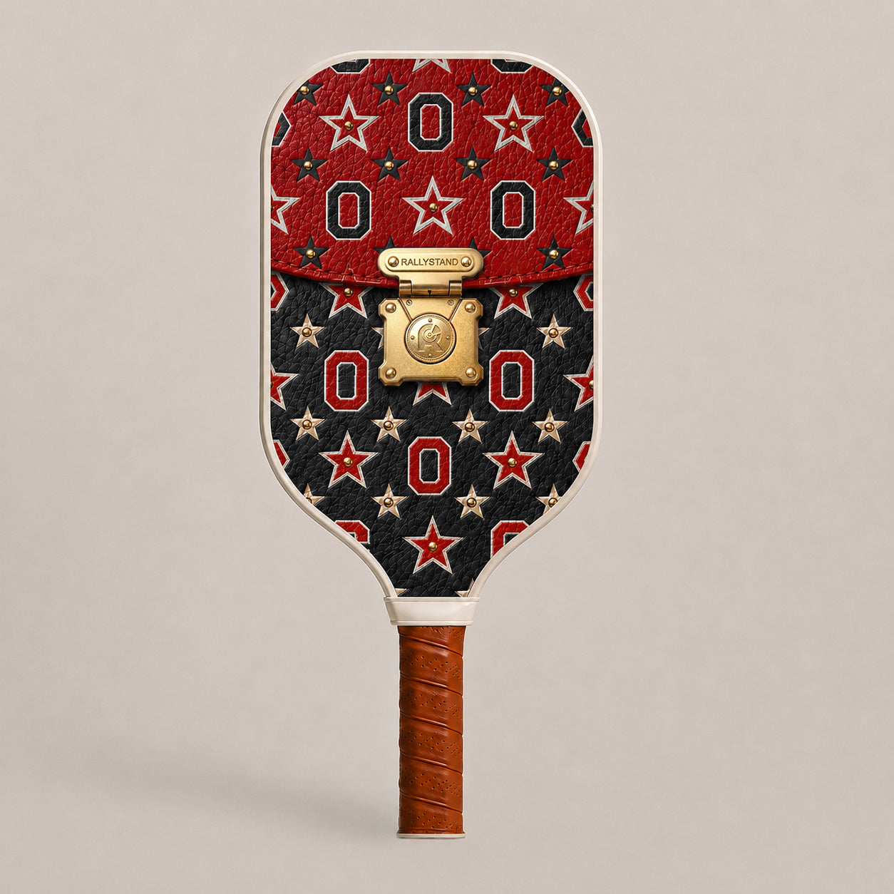 Black and Red Gameday Pickleball Paddle