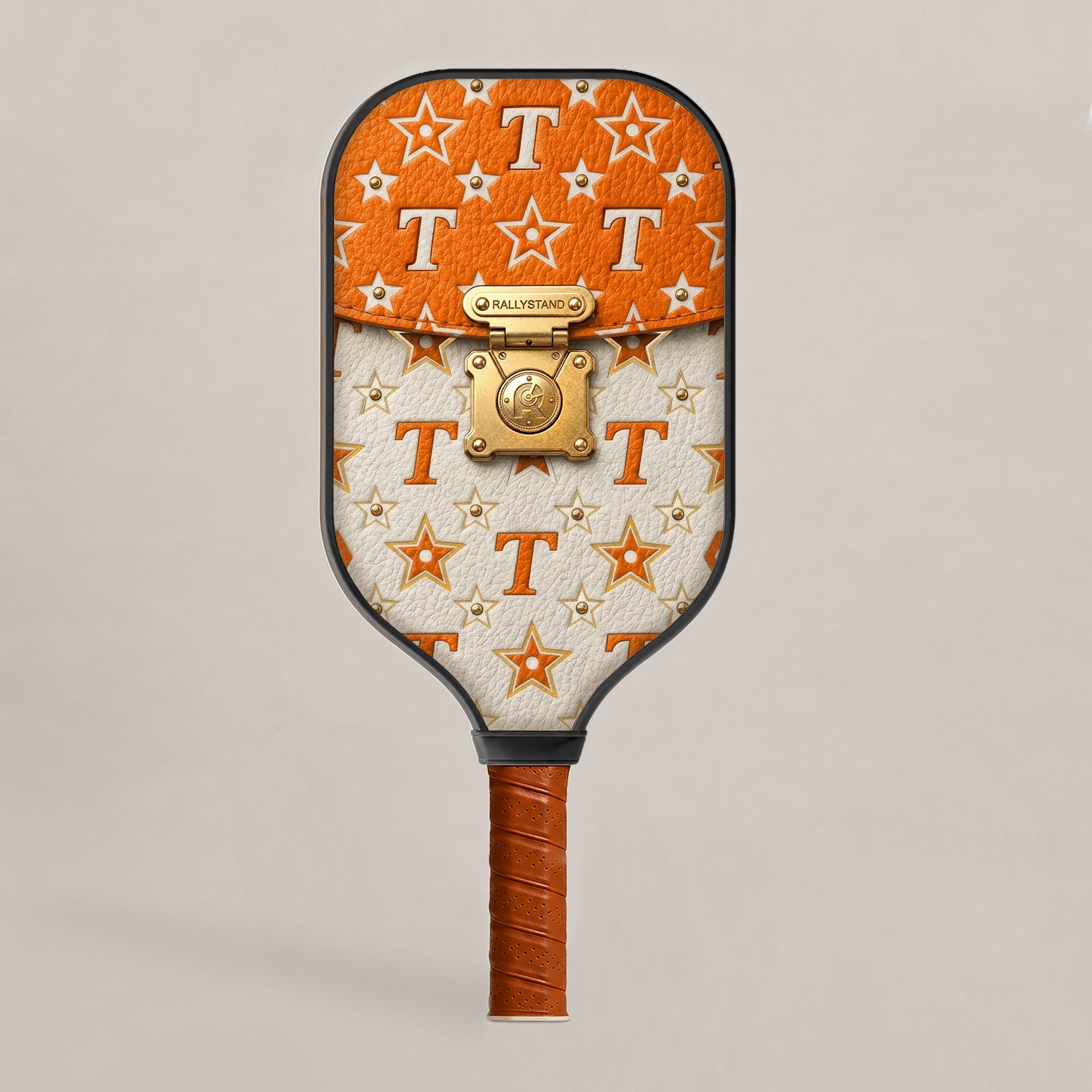 Orange and White Gameday Pickleball Paddle Main image