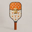 Orange and White Gameday Pickleball Paddle