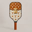 Burnt Orange and White Gameday Pickleball Paddle